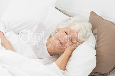 Old woman sleeping