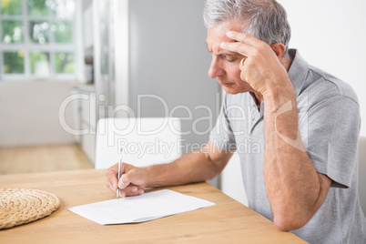 Man reading documents