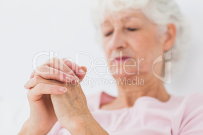 Woman praying