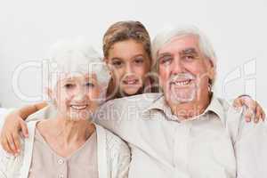 Granddaughter and grandparents