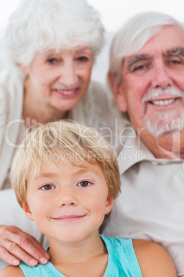 Grandson with grandparents