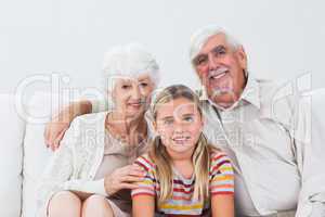 Granddaughter with grandparents