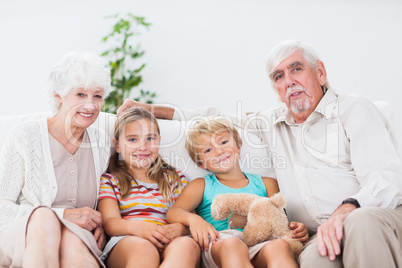 Children with their grandparents