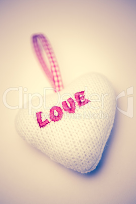 Love heart hanging ornament