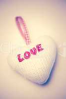 Love heart hanging ornament