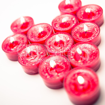 Pink tea light candles