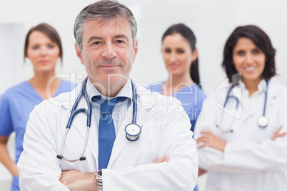 Doctor and his team smiling Doctor and his team smiling