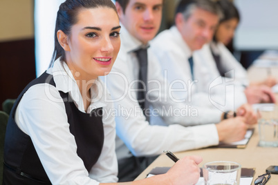 Smiling business woman