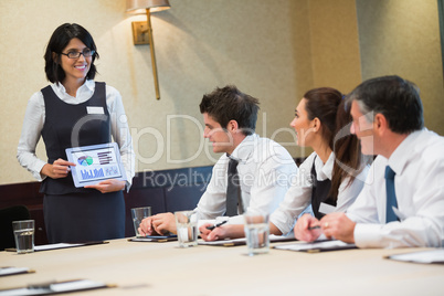 Businesswoman using tablet Businesswoman using tablet