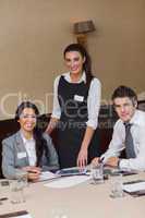 Attractive business team