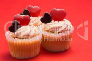 Tasty valentines cupcakes