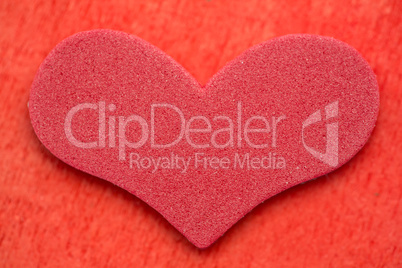 Red foam heart