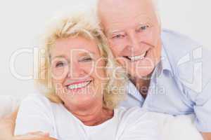 Close up of an old couple portrait