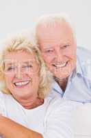 Close up of an elderly couple portrait