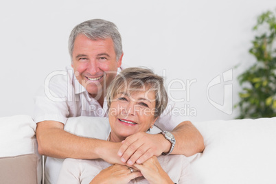 Portrait of smiling old lovers