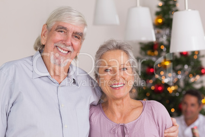 Happy grandparents at christmas