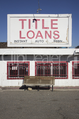 Out of business title loan office