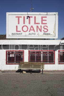 Out of business title loan office