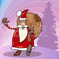 santa claus christmas cartoon illustration