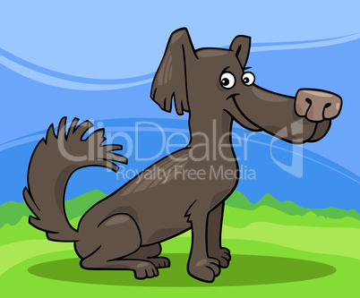 little shaggy dog cartoon illustration