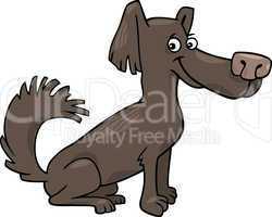 little shaggy dog cartoon illustration
