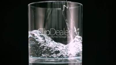 Water filling glass