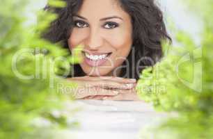 Natural Health Concept Beautiful Woman Smiling