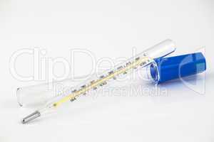 Glass mercury thermometer