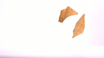 Tortilla chips falling