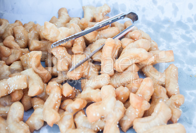 Deep fried dough stick with white sesame
