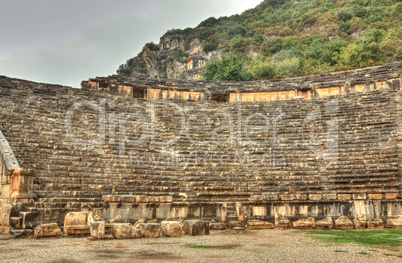 amphitheater in Myra HDR photograpy