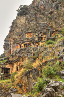 Lycian Rock Tomb, HDR photography