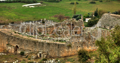 Ancient  Perge, HDR photography