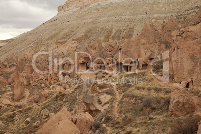 Famous city  Cappadocia in Turkey