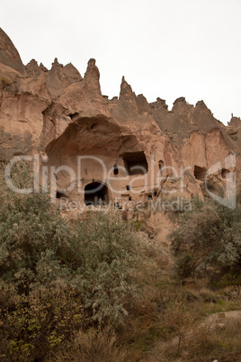 Famous city  Cappadocia in Turkey