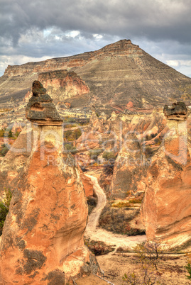 Famous cave city  Cappadocia at Turkey, HDR photography