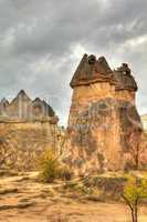 Famous cave city  Cappadocia at Turkey, HDR photography