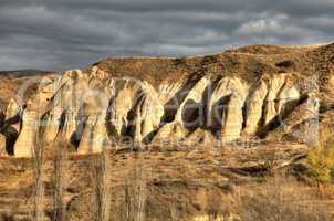 Famous cave city  Cappadocia at Turkey, HDR photography