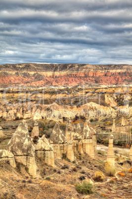 Famous cave city  Cappadocia at Turkey, HDR photography