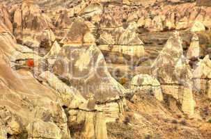 Famous cave city  Cappadocia at Turkey, HDR photography