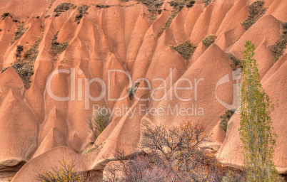 Famous cave city  Cappadocia at Turkey, HDR photography