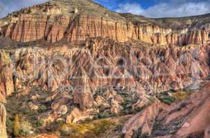 Famous cave city  Cappadocia at Turkey, HDR photography