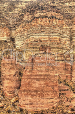 Famous cave city  Cappadocia at Turkey, HDR photography