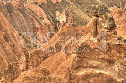 Famous cave city  Cappadocia at Turkey, HDR photography