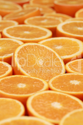 Orangenhälften