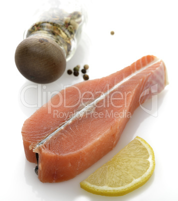 Raw Salmon Fillet