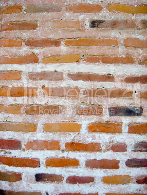 Wall from a red brick