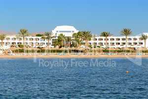 Beach at the luxury hotel, Sharm el Sheikh, Egypt