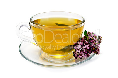 Herbal tea with oregano