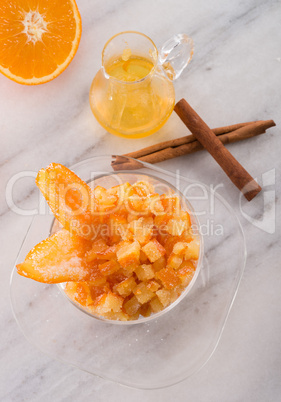 home-made  orange syrup